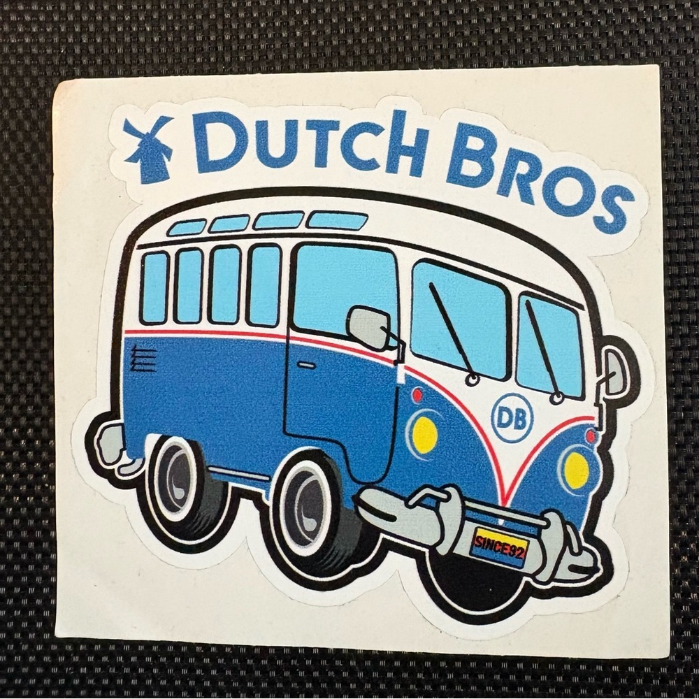 Vintage Dutch Bros Van Sticker